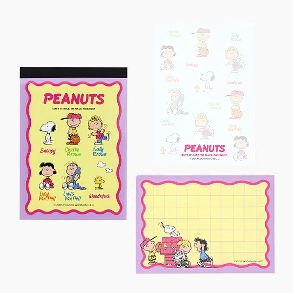 Peanuts Snoopy Petit Collection Memo Pad - Snoopy & Friends