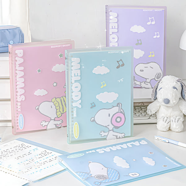 Peanuts Snoopy Rosy Posy B5 Binder Notebook