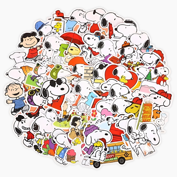 Peanuts Snoopy Stickers - Set of 50