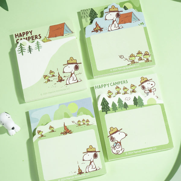 Peanuts Snoopy Sticky Notes - Happy Campers