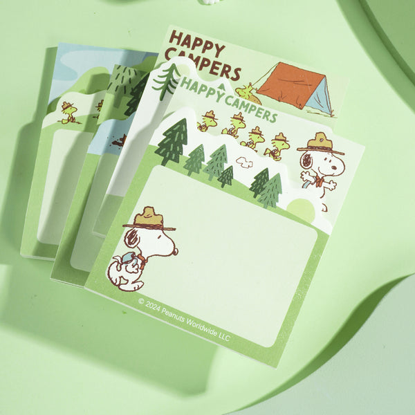 Peanuts Snoopy Sticky Notes - Happy Campers