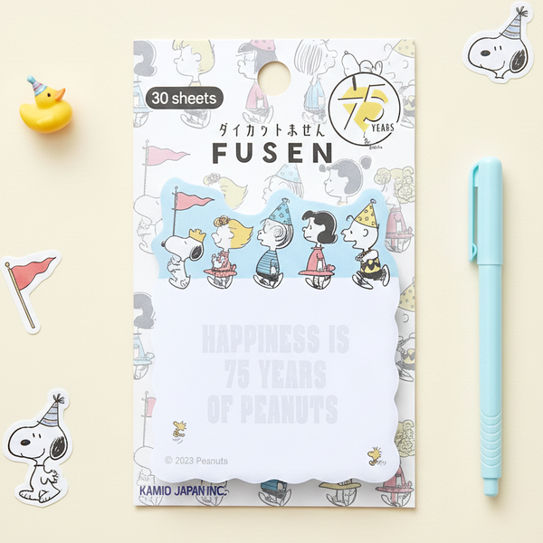 Snoopy Notes Peanuts Snoopy Sticky Notes - 75th Anniversary | Kawaii Pen Shop