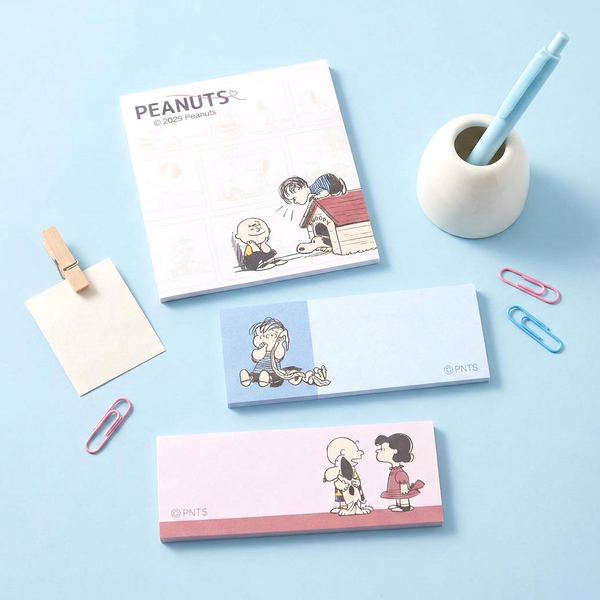 Peanuts Snoopy Sticky Notes Set - Vintage Series - Comic Strip