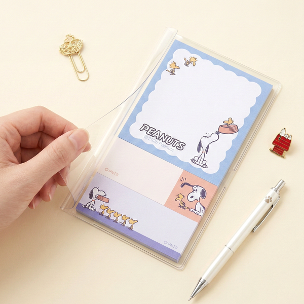 Peanuts Snoopy Sticky Notes Set - Vintage Series - Snoopy & Woodstock