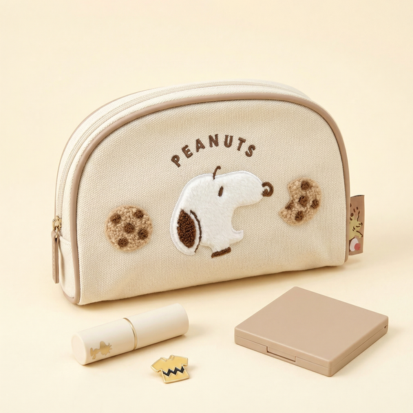 Snoopy Embroidered Cosmetic Bag