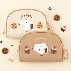 Snoopy Embroidered Cosmetic Bag