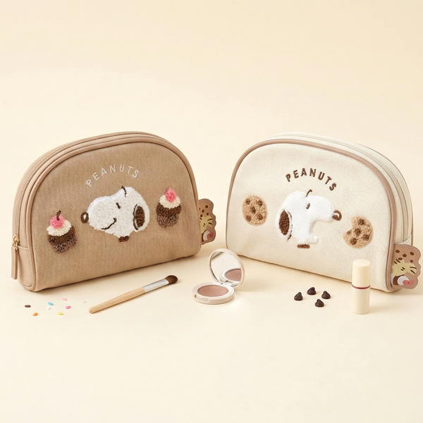 Snoopy Embroidered Cosmetic Bag