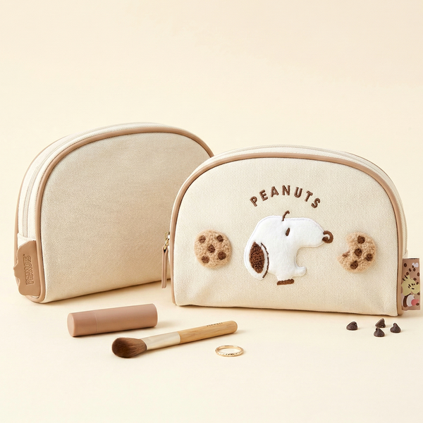 Snoopy Embroidered Cosmetic Bag