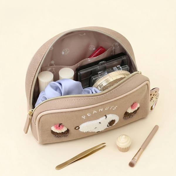 Snoopy Embroidered Cosmetic Bag