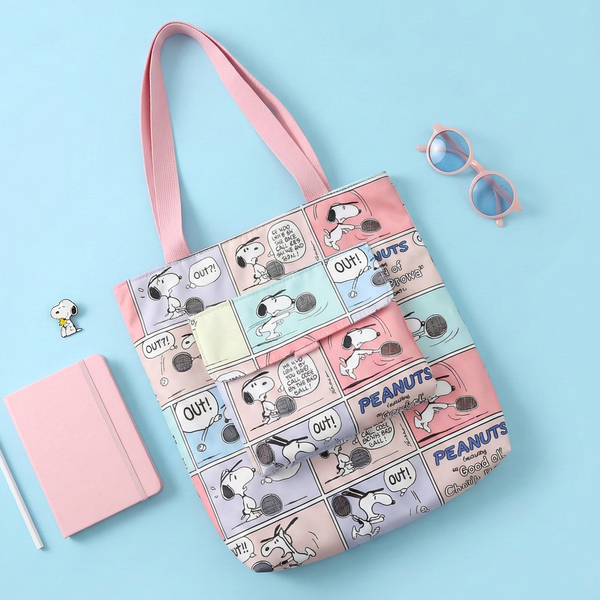 Peanuts Snoopy Tote Bag - Let's Play Together