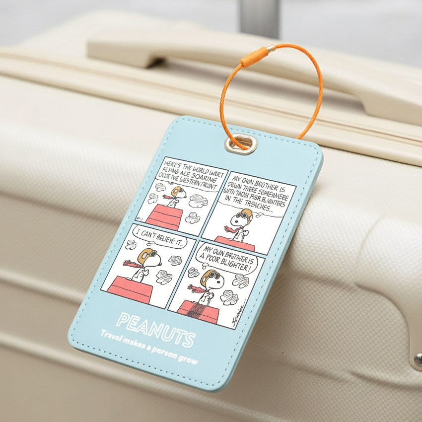 Peanuts Snoopy Travel Luggage Name Tag - Comic Strip