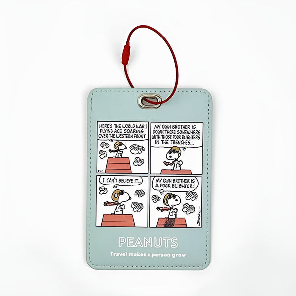 Peanuts Snoopy Travel Luggage Name Tag - Comic Strip
