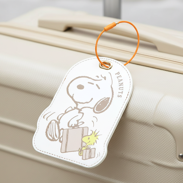 Peanuts Snoopy Travel Luggage Name Tag - Snoopy & Woodstock