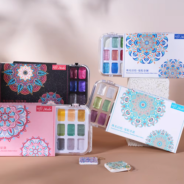 Pearlescent Dreams Watercolor Palette - 24 Color Set