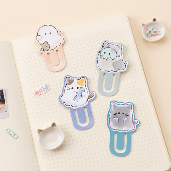 Peek-a-Boo Kitty Bookmark Clips