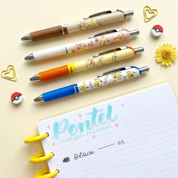 Pentel Energel Gel Pen - Pikachu Number 205 - Limited Candy Quest Collection