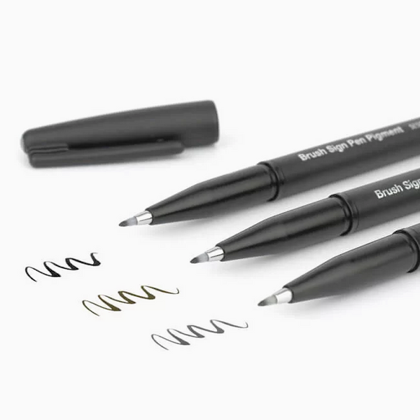 Pentel Fude Touch Brush Sign Pen - Black