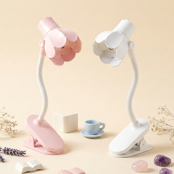 Petal Shine Mini Clip Lamp