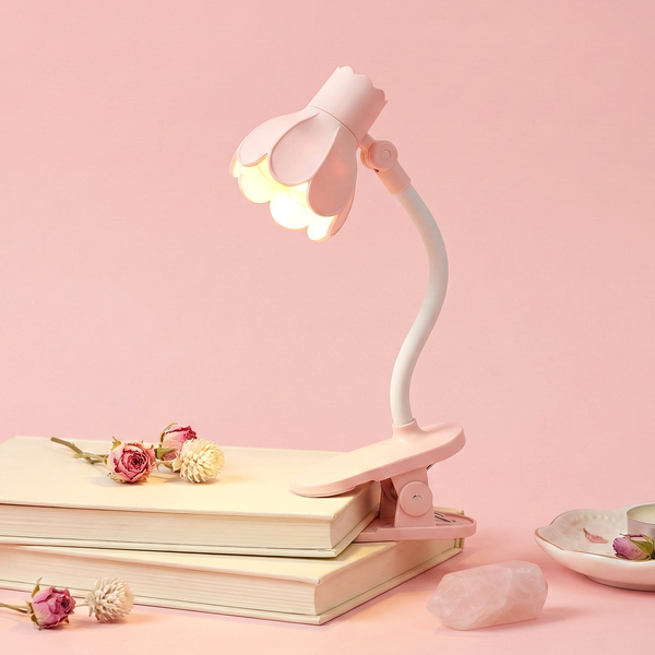 Petal Shine Mini Clip Lamp