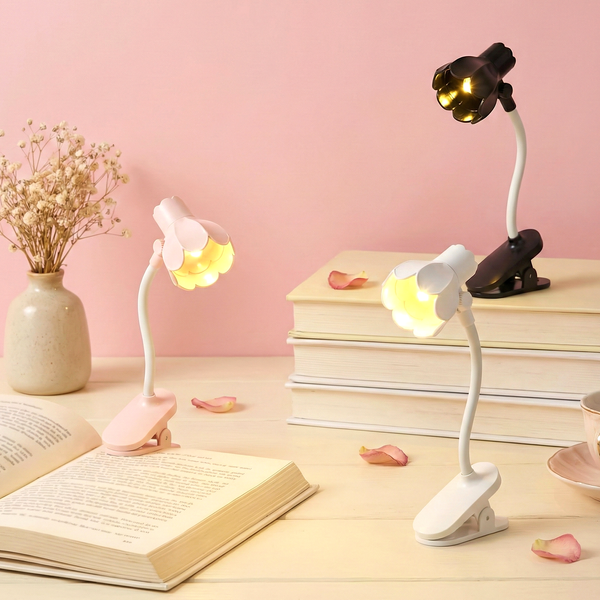 Petal Shine Mini Clip Lamp