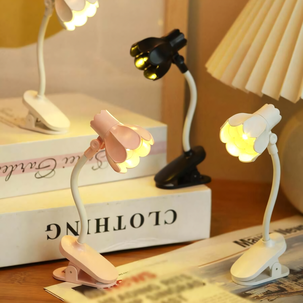 Petal Shine Mini Clip Lamp