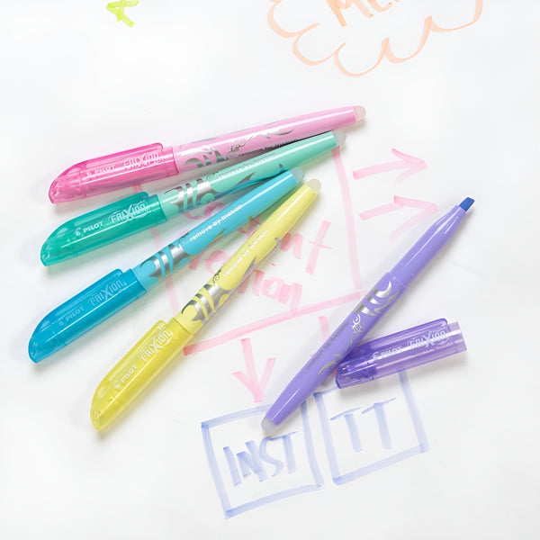 Pilot Frixion Light Erasable Highlighters - Pastel Orange 12 Pack, No-Mess Study & Office Supplies