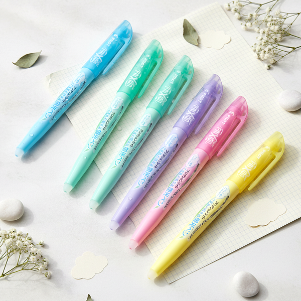Pilot FriXion Soft Pastel Color Erasable Highlighters - 6 Color Set