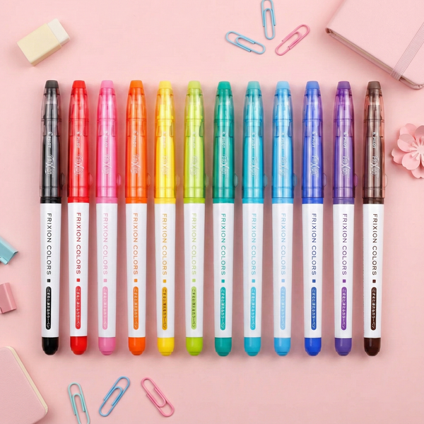Friction Color Pilot Frixion Colors Erasable Marker - 12 Color Set | Kawaii Pen Shop