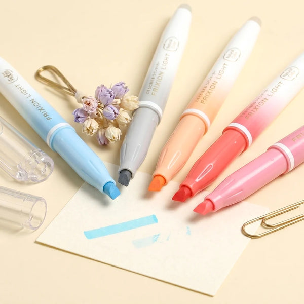 Pilot FriXion Erasable Highlighters - Light Natural Colors - Set of 6