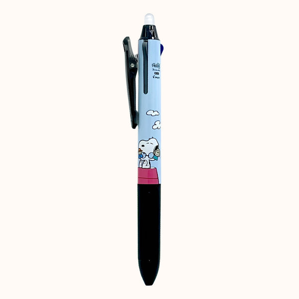 Pilot Frixion Peanuts Snoopy 3-in-1 Multicolor Ballpoint Pen - Limited Vintage Series - Blue & Black