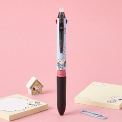 Pilot Frixion Peanuts Snoopy 3-in-1 Multicolor Ballpoint Pen - Limited Vintage Series - Blue & Black