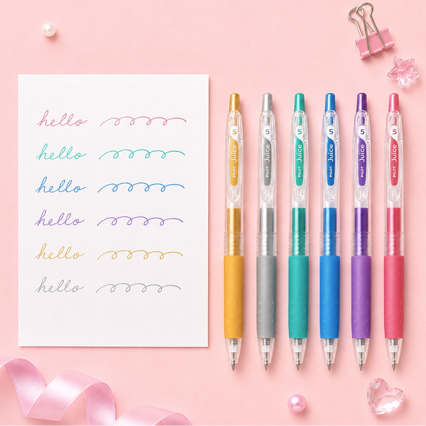 Pilot Juice Gel Pens - Metallic - Set of 6
