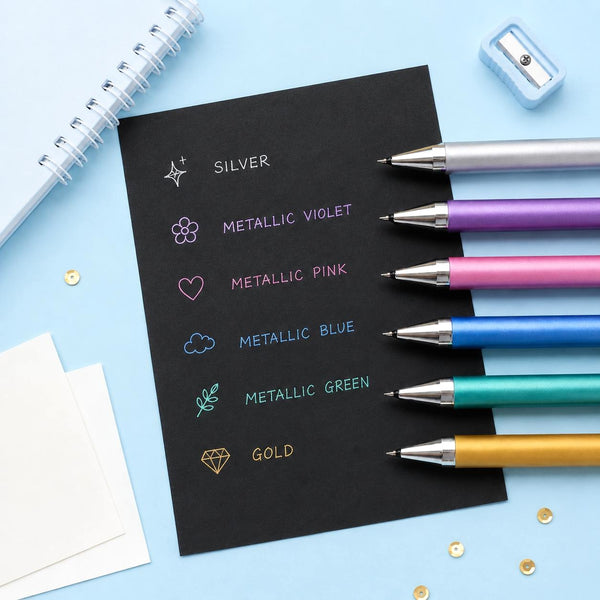 Pilot Juice Up Gel Pen - Metallic - 6 Color set