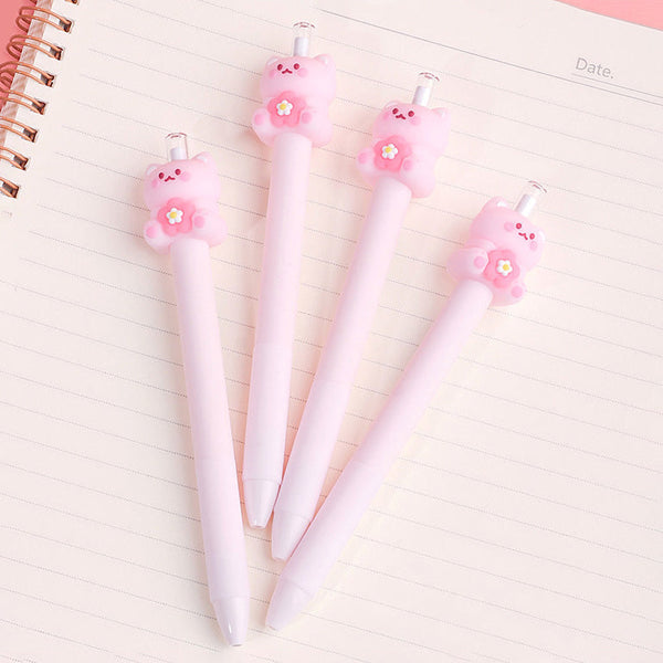 Pink Kitty Retractable Gel Pen