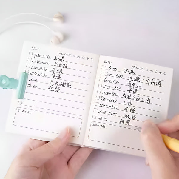 Plan For Today Square Pocket Planner + Pen