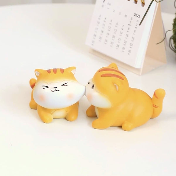 Playful Mini Tiger Figures