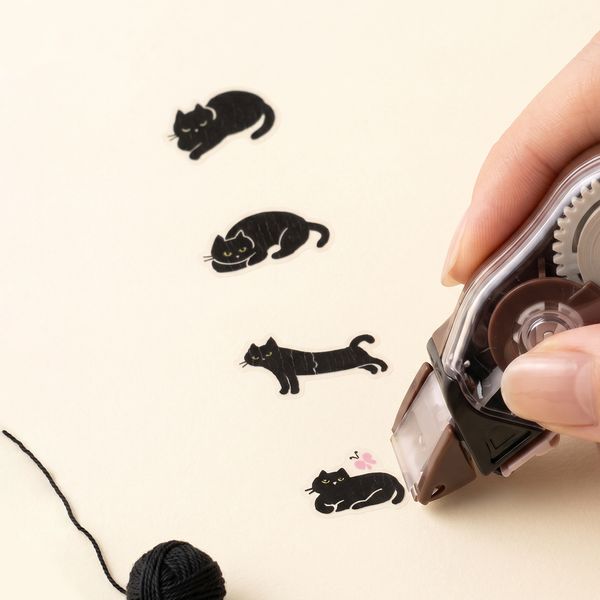 Plus Neko Rush Cat Transfer Tape Roller