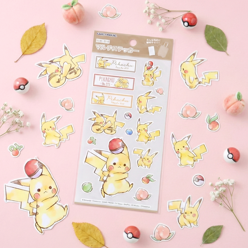 Pokemon Pikachu Number 025 Stickers