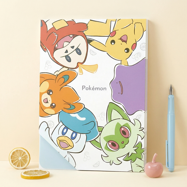 Pokemon Pocket Monsters Large Notepad - Limited Edition - White