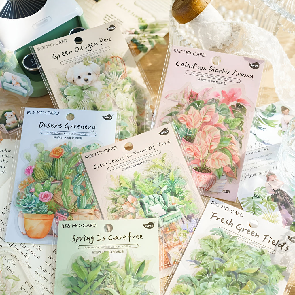 stickers for plant pots Potted Plant Stickers, Spring Is Carefree
