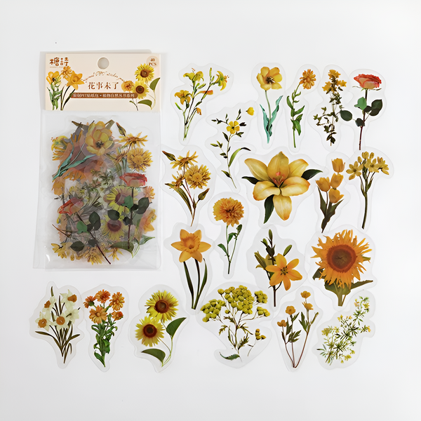 Pressed Flower Garden Stickers (8 types)