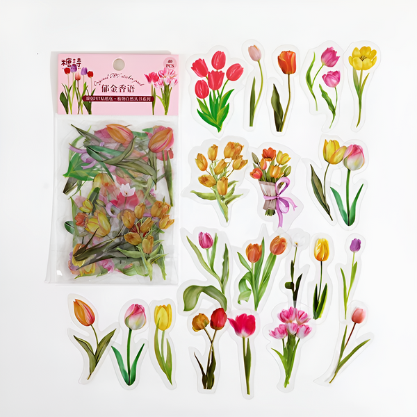 Pressed Flower Garden Stickers (8 types)