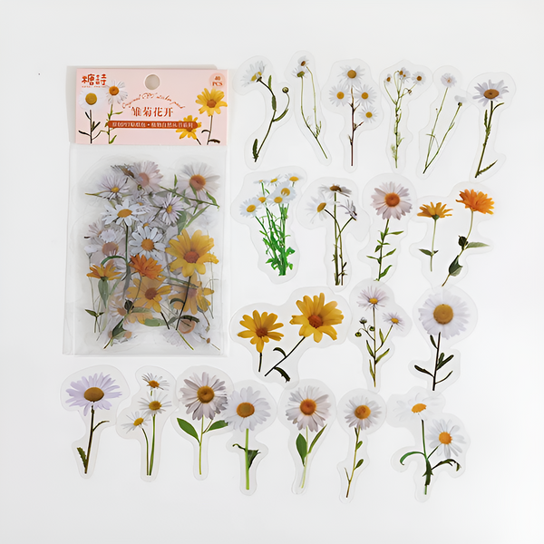 Pressed Flower Garden Stickers (8 types)