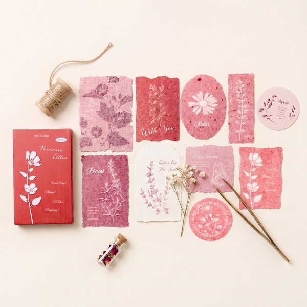 Pressed Flowers Embossed Paper - Boxed Set