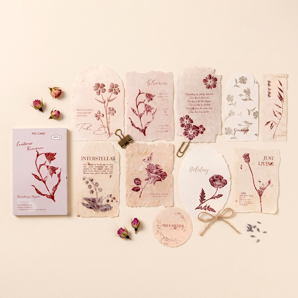 Pressed Flowers Embossed Paper - Boxed Set