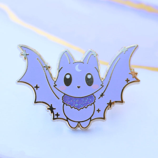 Purple Bat Enamel Pin