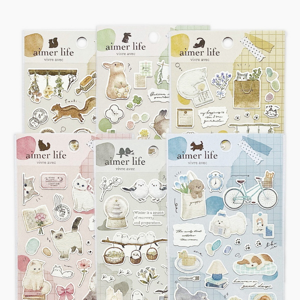 Q-Lia Sealing Dear Seal Sticker Pack - Pearl Blue – Pinky Elephant