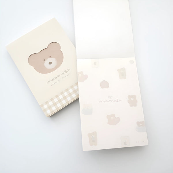 Q-Lia Moko Mocha Memo Pad - Beige