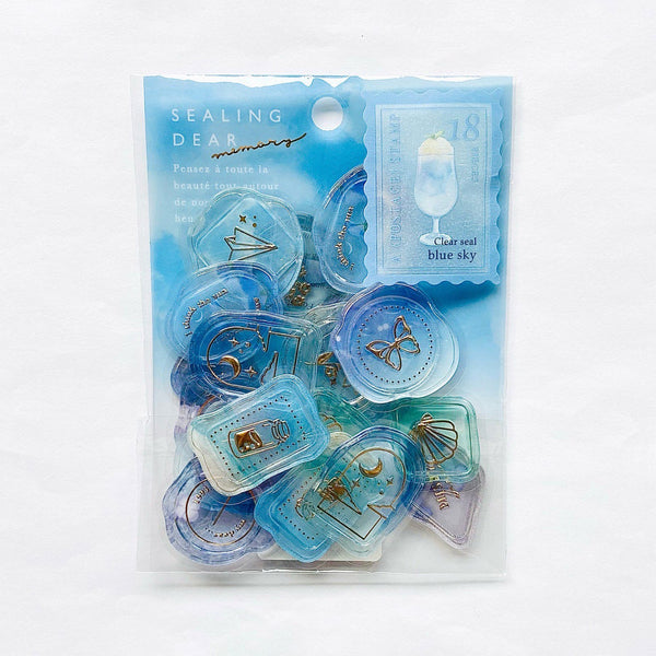 Q-Lia Sealing Dear Stickers - Memory - Blue