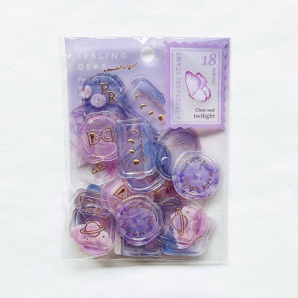 Q-Lia Sealing Dear Stickers - Memory - Purple